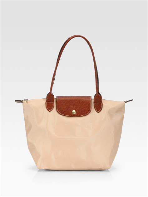 longchamp le pliage nylon medium|longchamp le pliage beige medium.